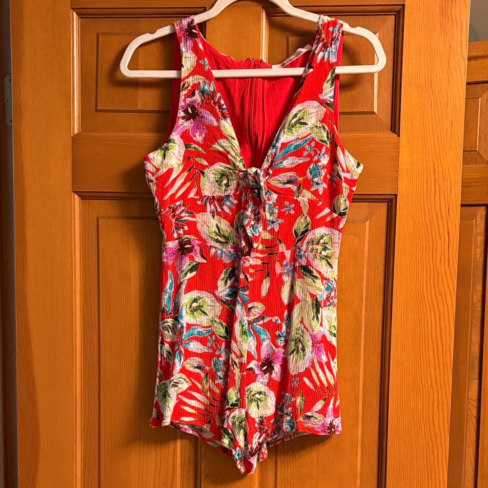 Women’s The Impeccable Pig Red Floral Romper
